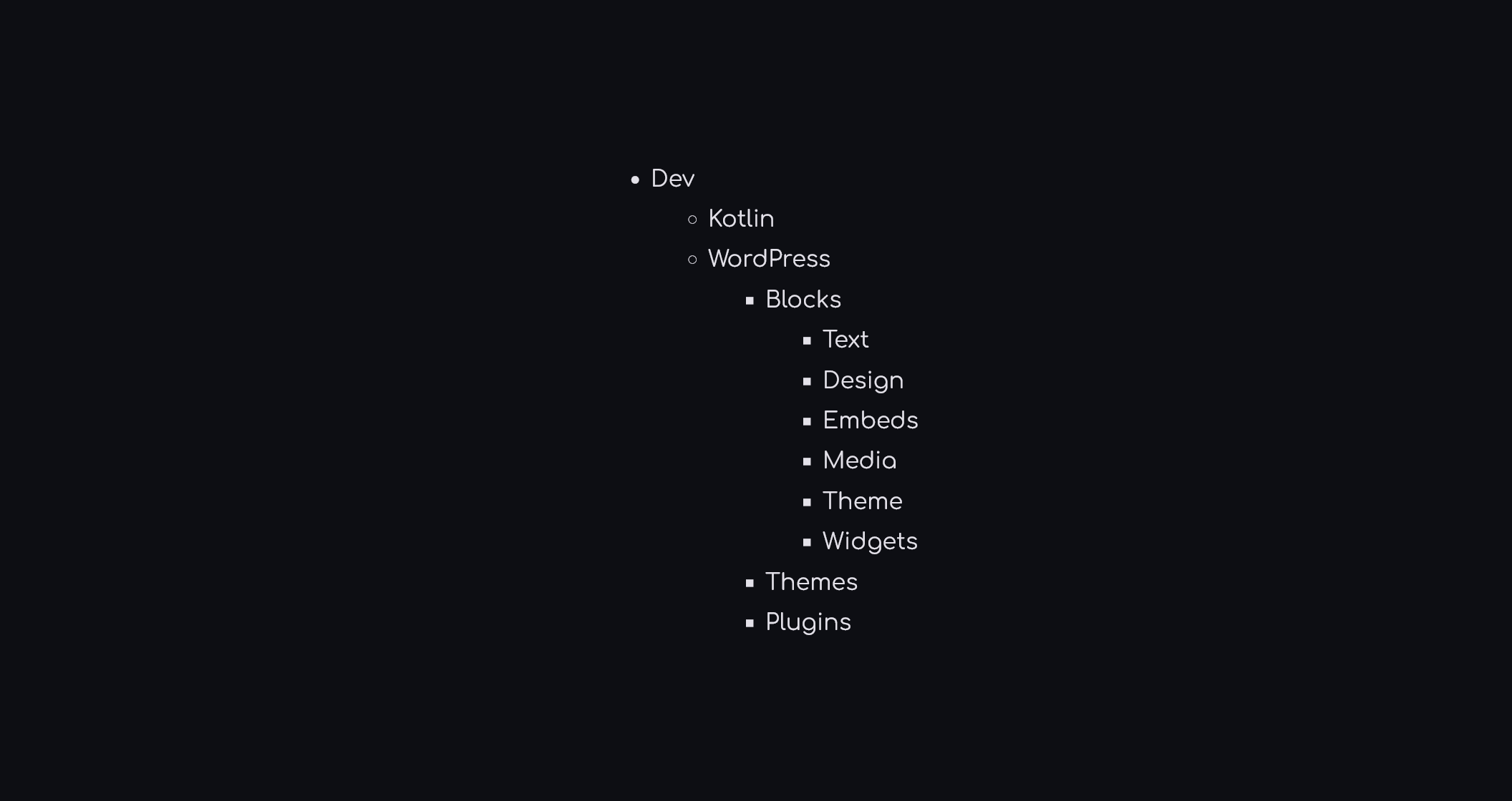 List example