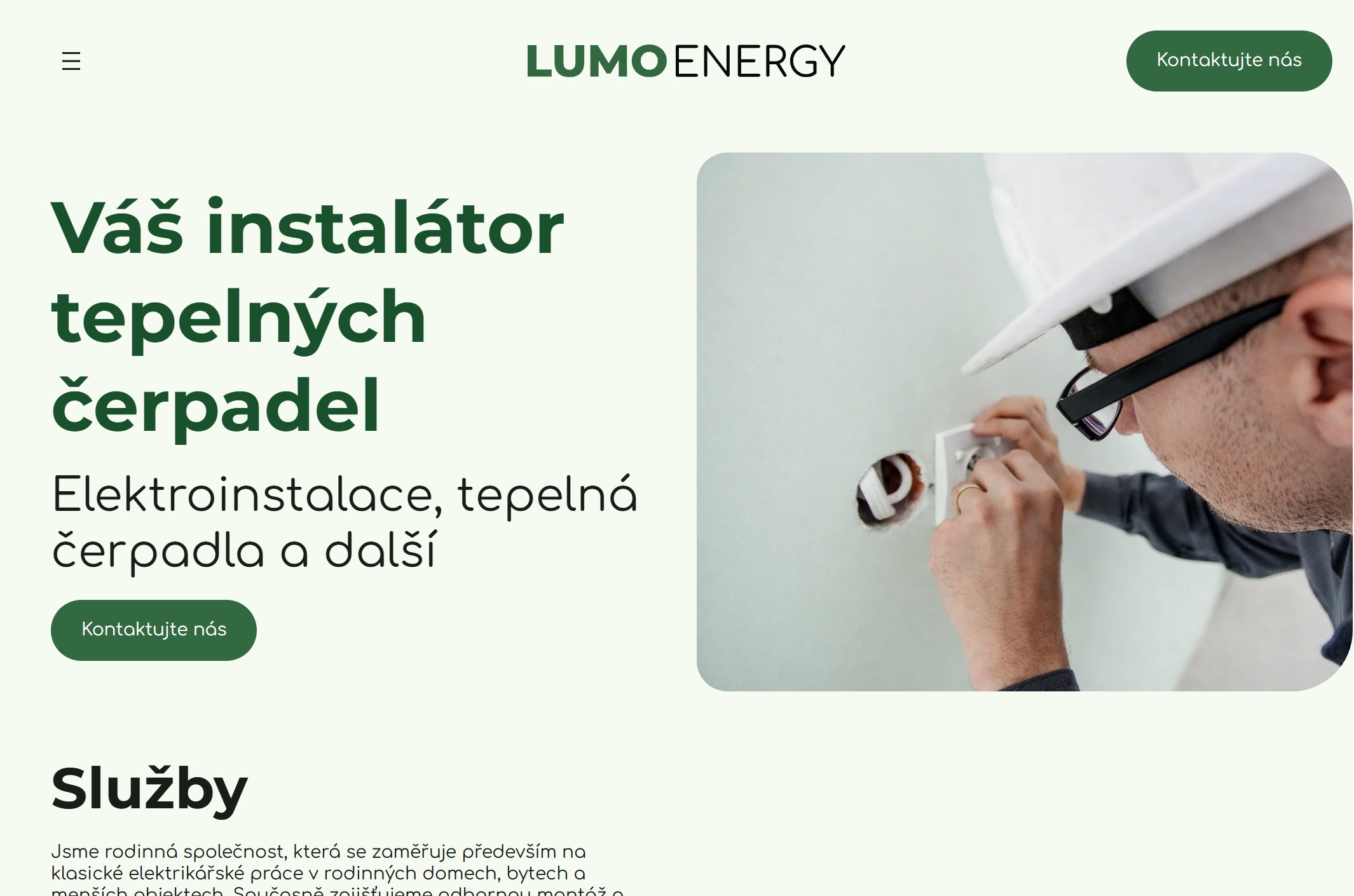 LUMO Energy site screenshot