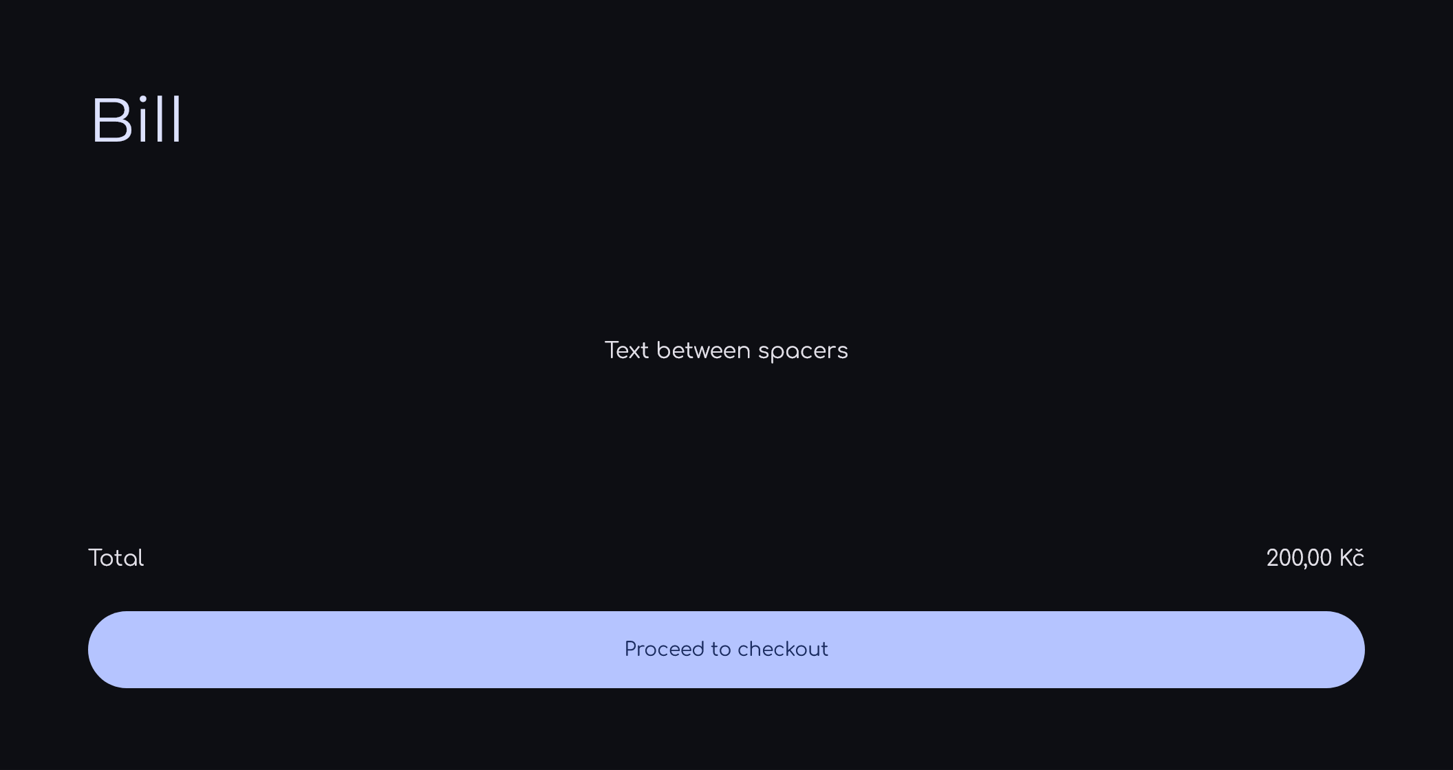 Spacer example