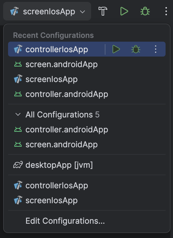 List of configuration after proper KMP monorepo project setup.
